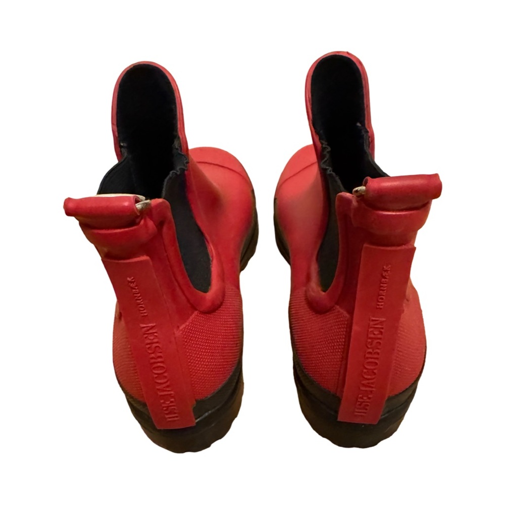 Ilse Jacobsen Red Ankle Boots - Picture 2 of 2